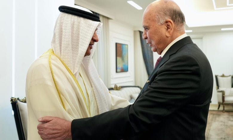 وزير الخارجية العراقي يستقبل الأمين العام لمجلس التعاون الخليجي