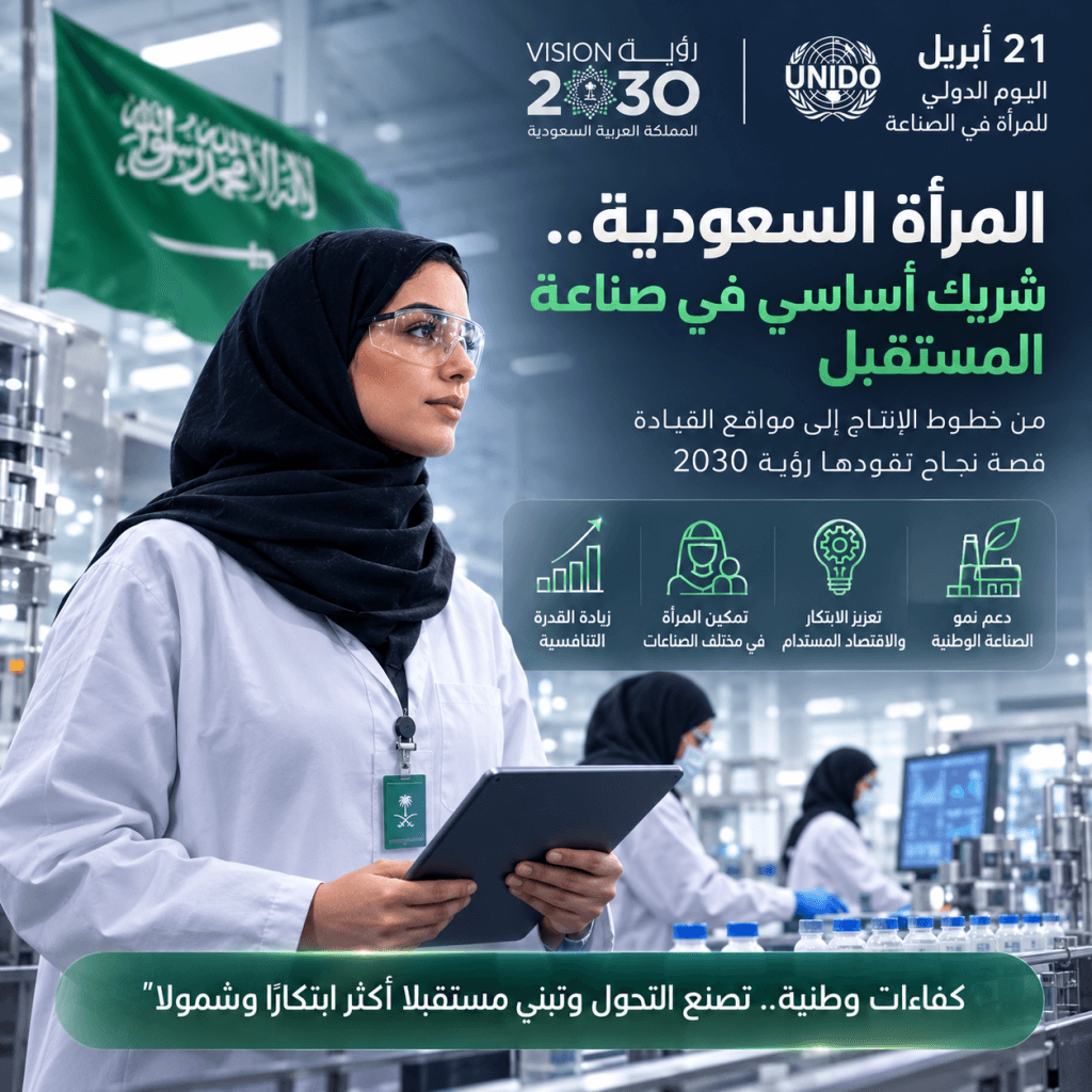 تمكين المرأ ة السعودية في قطاع الصناعة