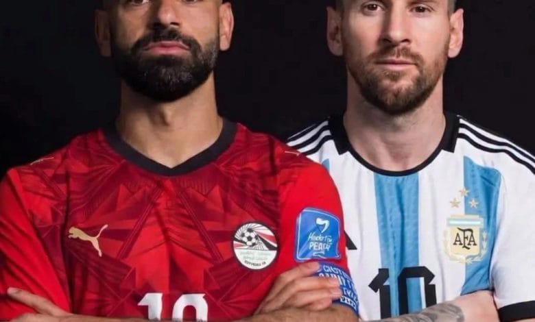 محمد صلاح وليونيل ميسي