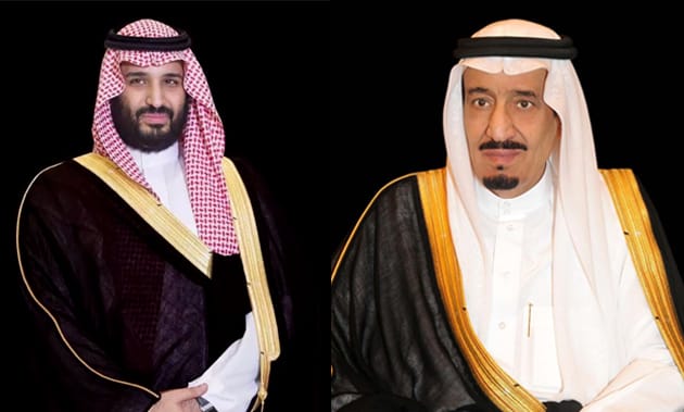 خادم الحرمين الشريفين الملك سلمان بن عبدالعزيز وولي عهده صاحب السمو الملكي الأمير محمد بن سلمان